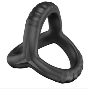 Imagem de Anel Peniano Masculino de Silicone, Preto, Controle de Ereção e Retardo