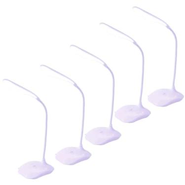 Imagem de JieruiDeng Lâmpada de mesa LED cabo USB e 3 pilhas AA operadas - pescoço de ganso flexível, cuidado com os olhos, luz de leitura brilhante para estudo, dormitório, escritório (5)