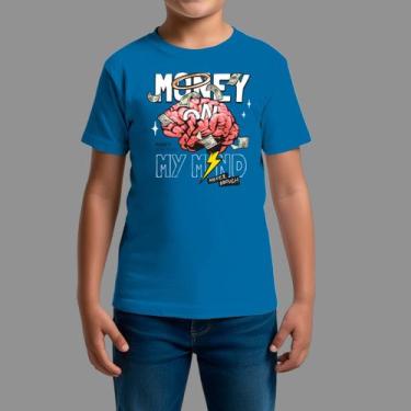 Imagem de Camisetas Infatil Streetwear Casual Gola Redonda Money Celeb - RodLiwe