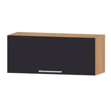 Imagem de Armário Aéreo Ditália Aspen 1Pt Carv/Preto CD-203 Cozy