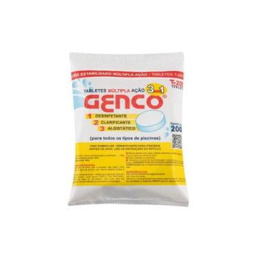 Imagem de PASTILHA DE CLORO MULTIPLA AÇÃO 3 EM 1 T-200 200g - GENCO