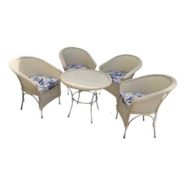 Imagem de Conjunto De Mesa E Cadeiras Para Jardim Área Externa Interna - Varanda