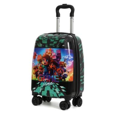 Imagem de Mala Infantil Escolar Viagem Blocks Universe ABS Rígido Rodinha 360 - 