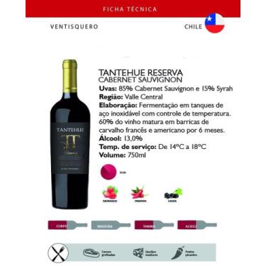 Imagem de Vinho tinto reserva tantehue cabernet sauvignon - Ventisquero