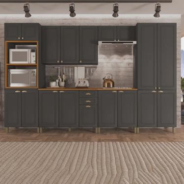 Imagem de Cozinha Completa 6 Peças 18 Portas 2 Gavetas Paris Indekes