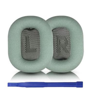 Imagem de Aiivioll Almofadas Auriculares Para Fones De Ouvido Airpods Max, Protetores Capas Feitas Tecido Malha E Espuma Memória (Verde)