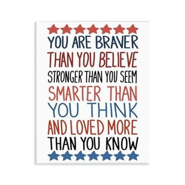 Imagem de Stupell Industries Arte em placa de parede com frases ousadas de autoconfiança, design por Sweet Melody Designs, 28 x 35 cm