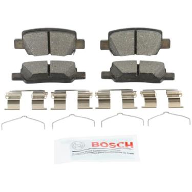 Imagem de BOSCH BE2373H Conjunto de pastilhas de freio a disco de cerâmica azul com ferragens - compatível com Hyundai Elantra selecionado; Kia Seltos; TRASEIRA