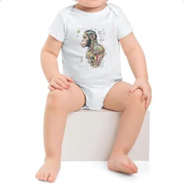 Imagem de Body intantil Chimpanze Mecanica Interna Cyberpunk - Alearts, M