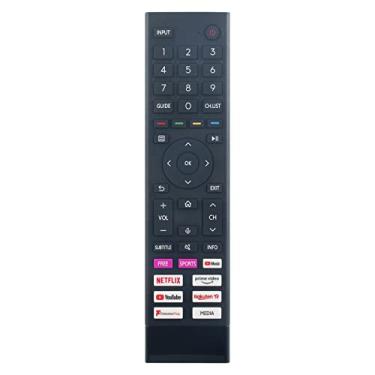 Imagem de PERFASCIN Controle remoto de voz ERF3A80 de substituição adequado para Hisense/Android 43A6G 50A6G 55A6G 60A6G 65A6G 70A6G 75A6G 75A6GTUK 65A6GTUK 43A6GTUK 50A6GTUK 55A6GTUK 4K UHD Smart TV
