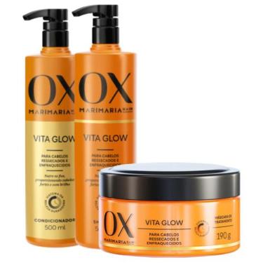Imagem de Kit Ox Vita Glow Duo 500Ml + Máscara De Tratamento 190G - OX COSMÉTICO