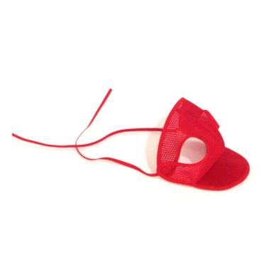 Imagem de Boné para Cachorro com viseira  vermelho aerado  tamanho G