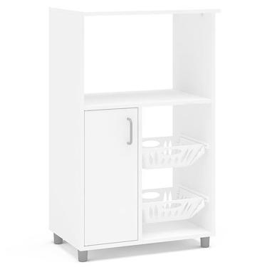 Imagem de Fruteira Micro Facility Com 1 Porta E 2 Cestas Politorno Branco