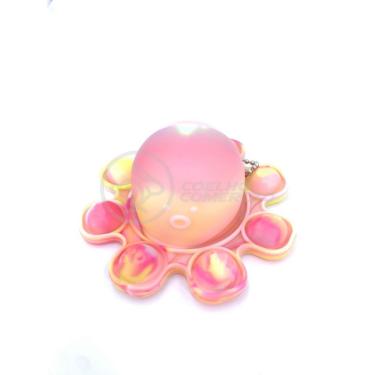 Imagem de Chaveiro Polvo Reversível Pop It Anti Stress Silicone