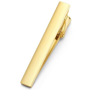 Imagem de HONEY BEAR 5 cm/5,4 cm/6 cm barra de prendedor de gravata masculina para presente de casamento de negócios de aço de tamanho normal 5 cm/5,4 cm/5,4 cm/6 cm, prata/preto/ouro/vermelho/azul, 5/5.4/6cm