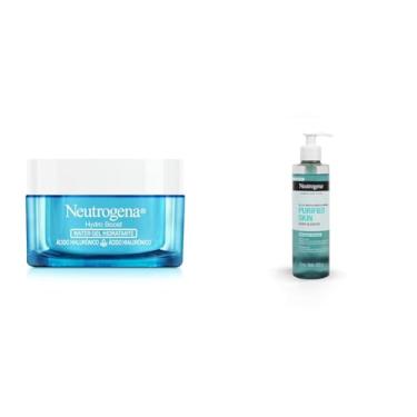 Imagem de Kit Neutrogena Hidratante Facial Hydro Boost Water Gel, 50g + Neutrogena Gel de Limpeza Facial Purified Skin, 300g