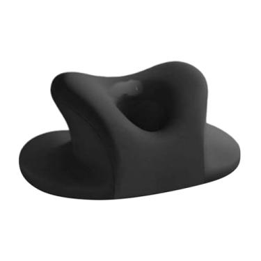 Imagem de Bothyi Travesseiro de pescoço de viagem de espuma viscoelástica, almofada de apoio multifuncional para pescoço, suporte facial ergonômico, travesseiro para