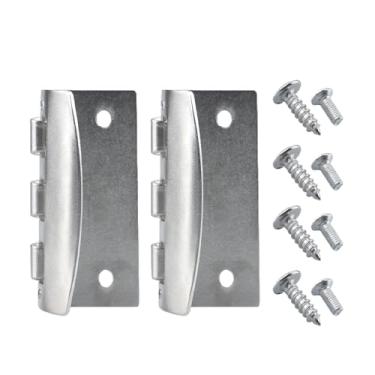 Imagem de U 10319 Fechadura de porta flip, trava de privacidade reversível com parafuso antibloqueio para modo de segurança infantil e defesa doméstica - prata (pacote com 2)