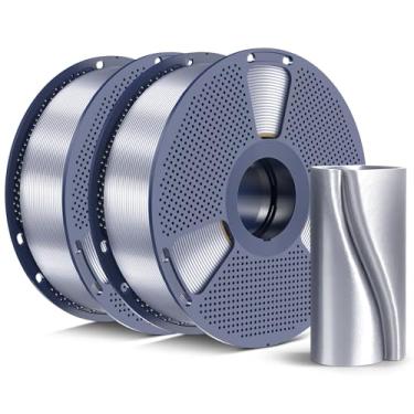 Imagem de SUNLU Silk PLA+ Filamento 1,75 mm 2025 carretel de atualização compatível com filamento Bambulab Refilamento, pacote PLA de 2 kg (4,4 lbs) filamento de impressora 3D, precisão dimensional de 1,75 mm +