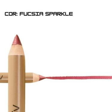 Imagem de Lápis Labial Batom Cintilante Lip Fusion Dia a Dia Mahav, Cor Fucsia S