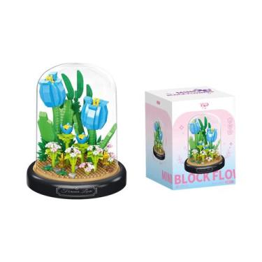 Imagem de Buquê De Rosas Vermelhas Decoração De Mesa Bonsai Romântico Diy Blocos