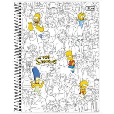 Imagem de Caderno Espiral Capa Dura Universitário 1 Matéria Simpsons 80 Folhas Tilibra Estampa 8