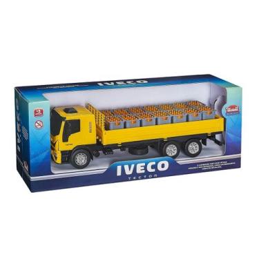 Imagem de Caminhão Brinquedo Miniatura Iveco Tector Dropside Engradado - USUAL