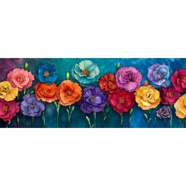 Imagem de Pavemlo Kits de arte de diamante grande 5D para adultos, flores, kits de pintura de diamante grande, fotos de paisagem, pintura com diamantes, arte em ponto cruz com strass, artesanato para decoração