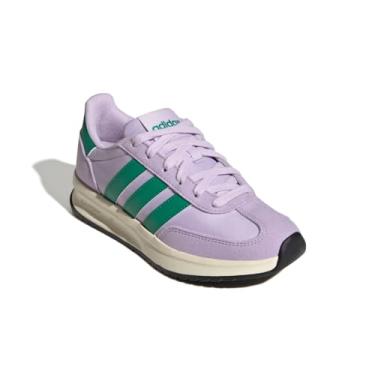 Imagem de adidas Tênis infantil unissex Run 70s 2.0, Lavanda gelada/verde cortês/ameixa em pó, 18