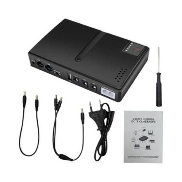 Imagem de Mini DC UPS Fonte De Alimentação Ininterrupta 5V 9V 12V 220V Com Bater