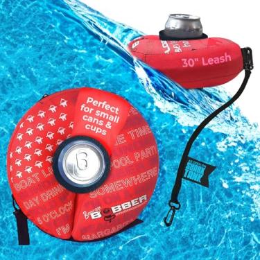 Imagem de Human Bobber Suporte de bebida flutuante inflável para piscina - boias flutuantes para adultos segurarem lata de cerveja, copo ou garrafa de vinho na banheira de hidromassagem, piscina, lago ou barco