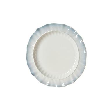 Imagem de Tigela de arroz de cerâmica sob o vidrado nórdico para uso doméstico simples e requintada -1 travessa de 21,6 cm