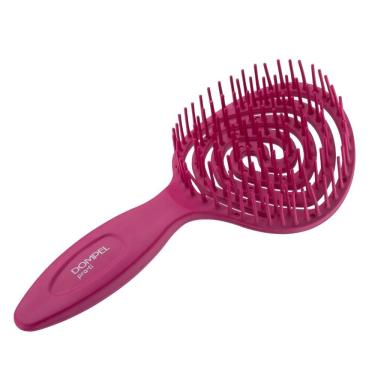 Imagem de Escova de Cabelo Desembaraçadora Dompel Pirulito Rosa