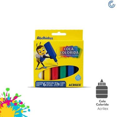 Imagem de Cola Colorida C/6 Cores 23g Acrilex