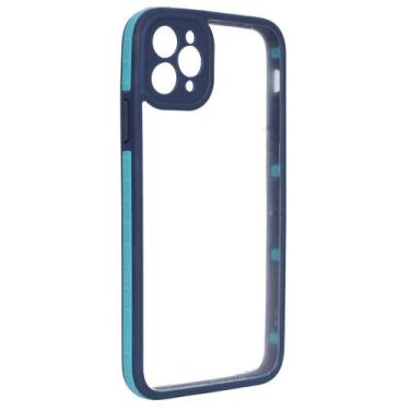 Imagem de Capa Capinha Borda Transparente Compatível Iphone 11 Pro Max - Tesla S