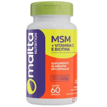 Imagem de Msm enxofre organico + vitamina c + biotina 60 capsulas - maltta nutri