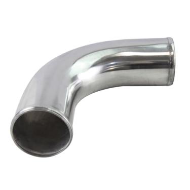 Imagem de PKSABB 90° 70 mm 7.0 cm alumínio intercooler tubo de admissão tubo mangueira prata