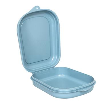 Imagem de Sanduicheira Porta Lanche Pote Plasvale Azul