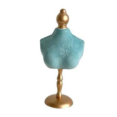 Imagem de KiBcsLic Suporte para exibição de busto de colar, manequim feminino, presente para mulheres, loja de decoração, uso doméstico, suporte para colar, manequim, com Base Alta, 16cmx36cm