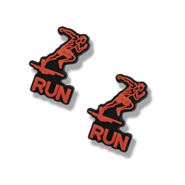 Imagem de TCHARIRY Pingentes de tênis de corrida - Pingentes de decoração com tema esportivo presente para meninos, crianças, adolescentes e adultos - Conjunto de 2, One Size, Plástico, Sem Pedra Preciosa