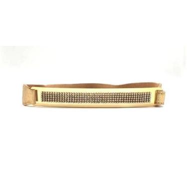 Imagem de Cinto faixa de elástico placa com strass feminino ed4009 Barão do Cour