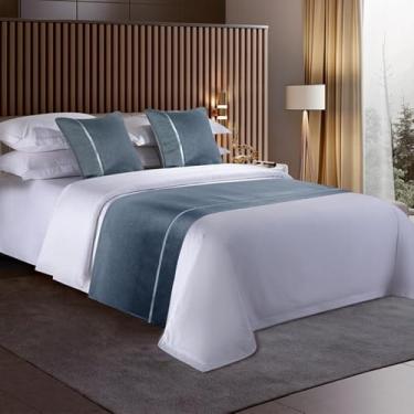 Imagem de HSTANGKY Lençóis de cama de corredor de cama modernos mantas de cama para quarto toalha de cama cobertor simples proteção cachecol decoração de casa para gêmeos queen king tamanho cinza||apenas 1