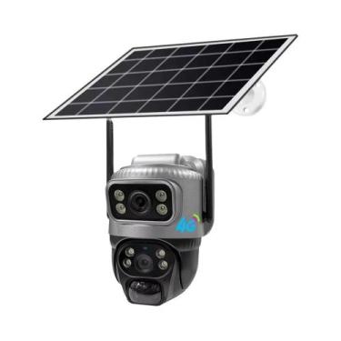 Imagem de Câmera De Vigilância Externa Com Visão Noturna Em Cores, Dual Lens, Du