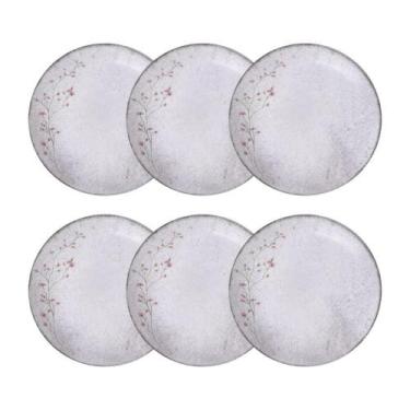 Imagem de Conjunto 6 Pratos Fundos 21cm Porcelana Floralis Tramontina