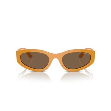 Imagem de Óculos de Sol Vogue Eyewear 0VO5585S 315973 Tam 54 / Amarelo - Lentes Marrom