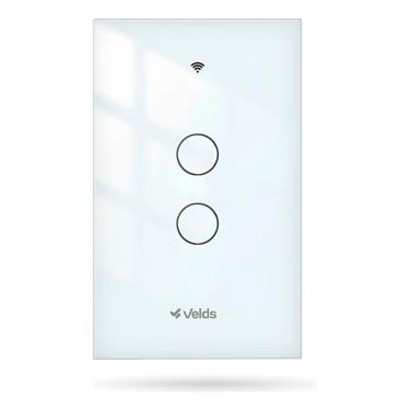 Imagem de Interruptor Wifi Velds Ilbw-2b 10a Bivolt Branco 10 A 90v Branco