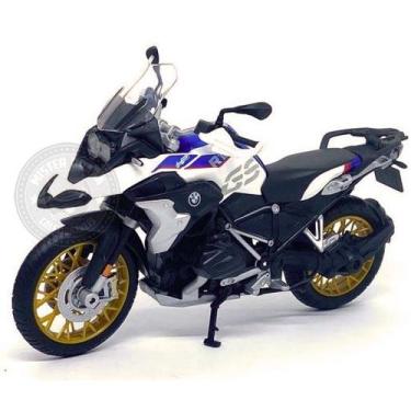 Imagem de Miniatura Moto Bmw R1250 Gs Branca Maisto 1/12, Branco