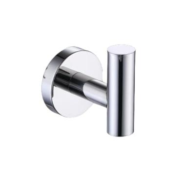 Imagem de Conjunto de acessórios para banheiro em ouro escovado, suporte de parede em aço inoxidável para toalhas, suporte para papel higiênico, gancho para roupão, gancho cromado para roupão