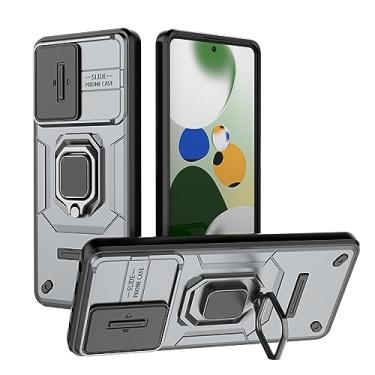 Imagem de SORAKA Capa para Redmi Note 12 Pro 5G/Xiaomi Poco X5 Pro 5G com suporte para anéis e Slide Camera Cover capa Poco X5 Pro 5G com placa metálica para suporte magnético de carro