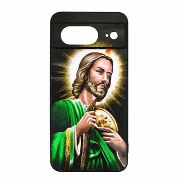 Imagem de qizjio San Judas Capa de telefone protetora mexicana à prova de choque para Google Pixel 8